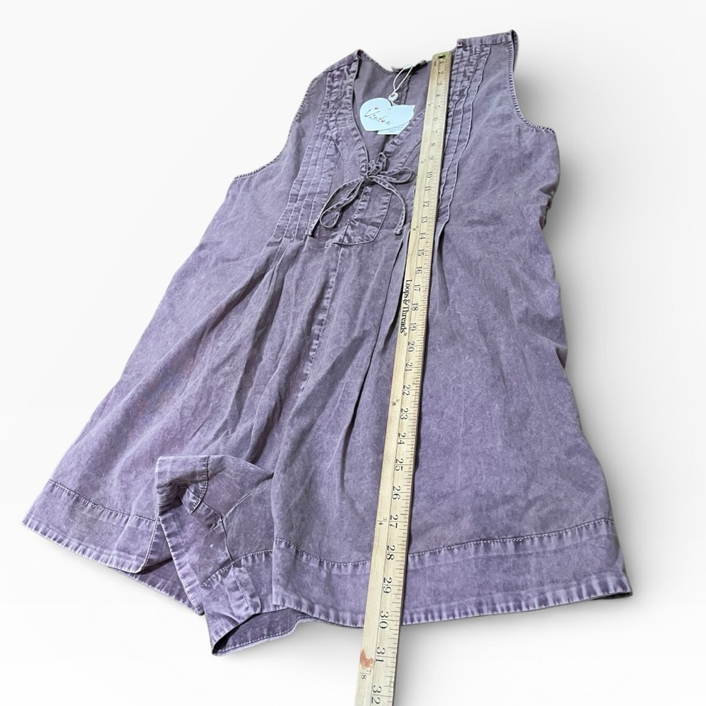 Purple Sleeveless Romper Size M - Picture 5 of 7